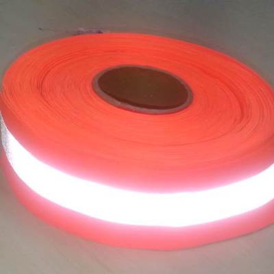 Orange Fabric Based Reflective Strip